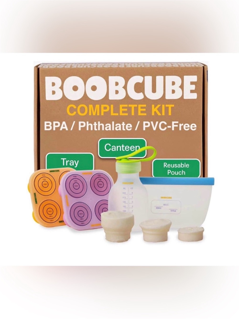 Original Boob Cube Breastmilk Storage Cube Trays Set